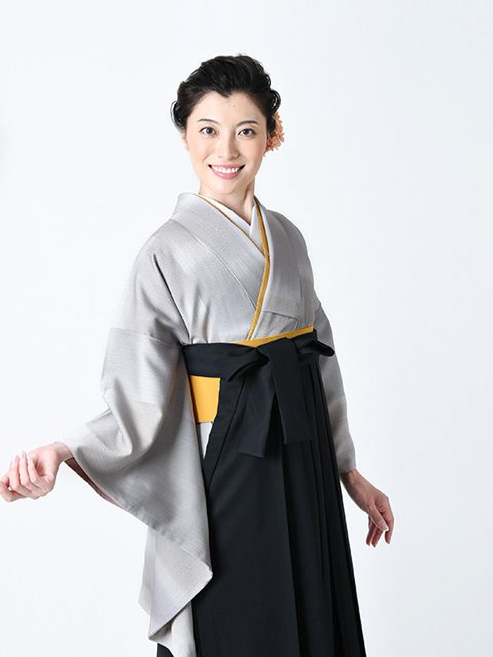 先生用卒業レンタル袴の柄アップ