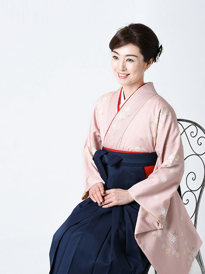 卒業袴姿の柄のアップ