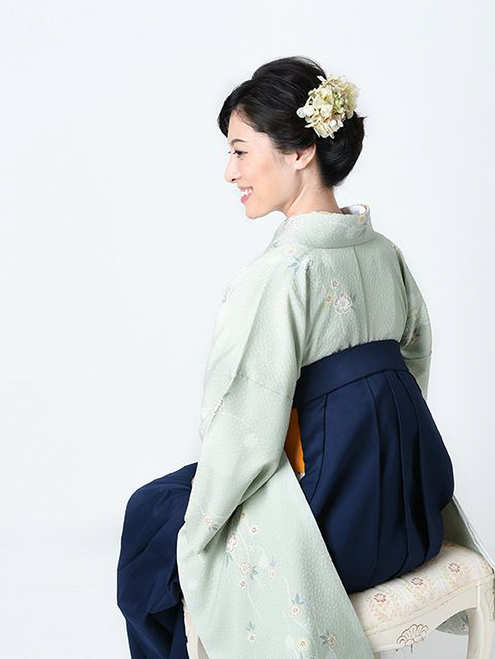 先生の卒業式での立ち姿