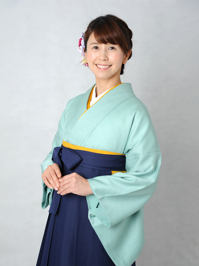 先生の卒業式での立ち姿