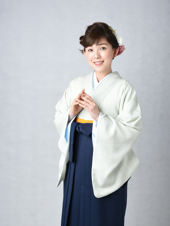 先生の卒業式での立ち姿
