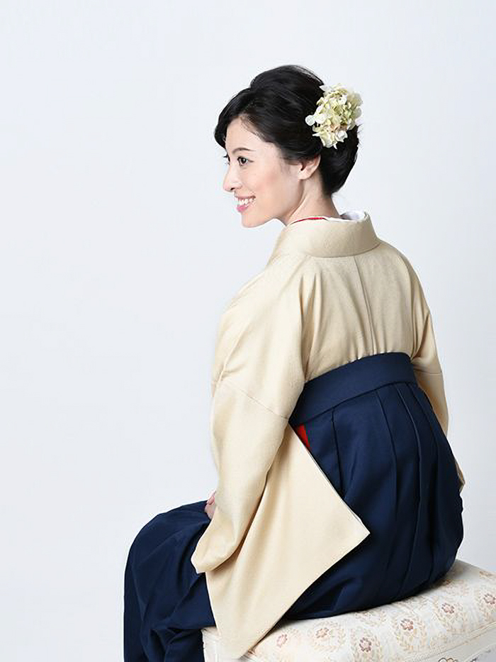 先生の卒業式での立ち姿