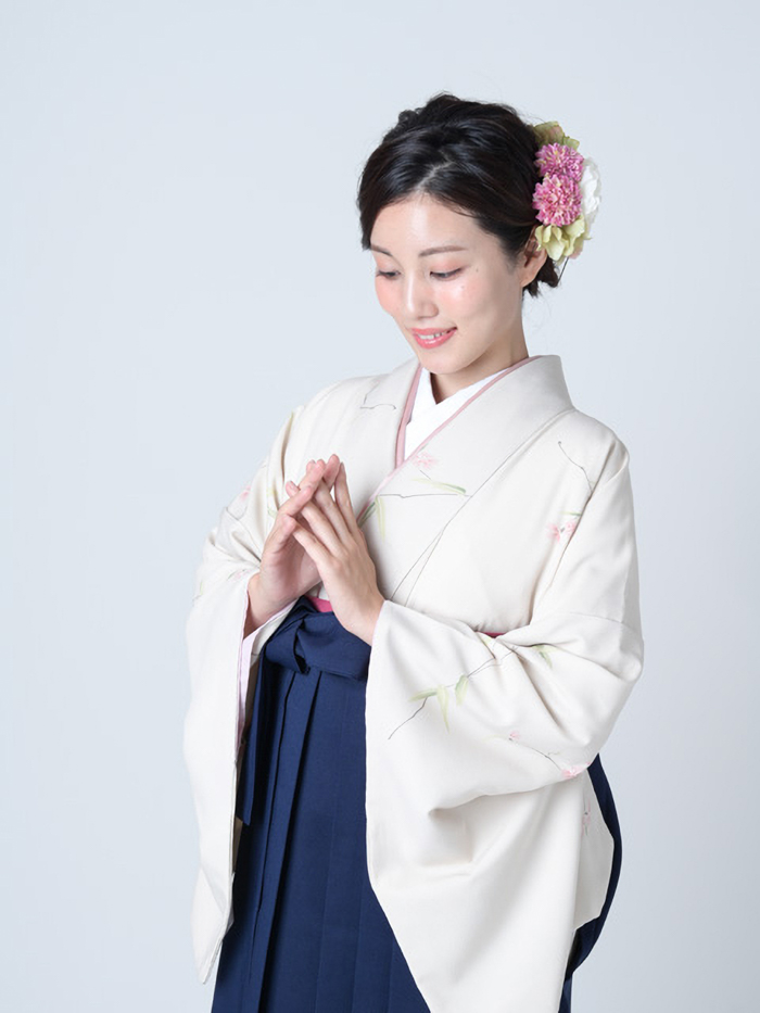 先生の卒業式での立ち姿